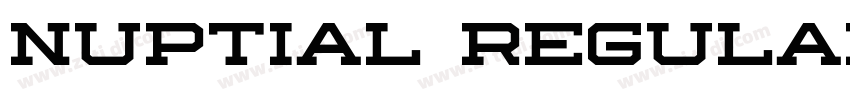 Nuptial Regular字体转换
